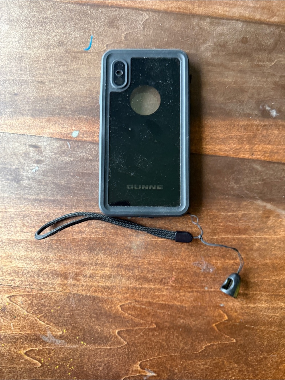 Black Protective Phone Case with Wrist Strap by OUNNE